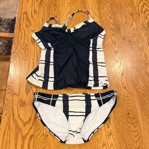 Athleta Black and White Bikini Set